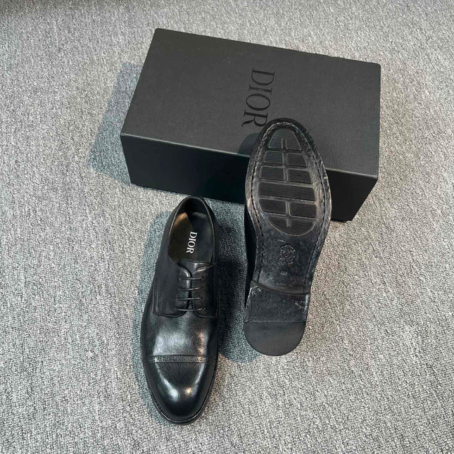 CD TIMELESS OXFORD BLACK EMBOSSED CALFSKIN