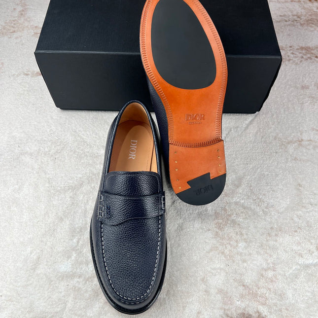 CD GRANVILLE LOAFER NAVY GRAINED CALFSKIN