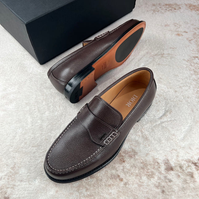 CD GRANVILLE LOAFER CHOCOLATE GRAINED CALFSKIN