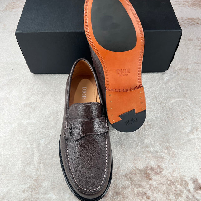 CD GRANVILLE LOAFER CHOCOLATE GRAINED CALFSKIN