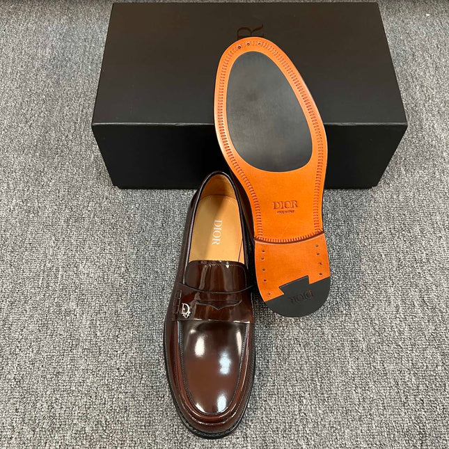 CD GRANVILLE EDGE BEADS LOAFER SYRUP CALFSKIN
