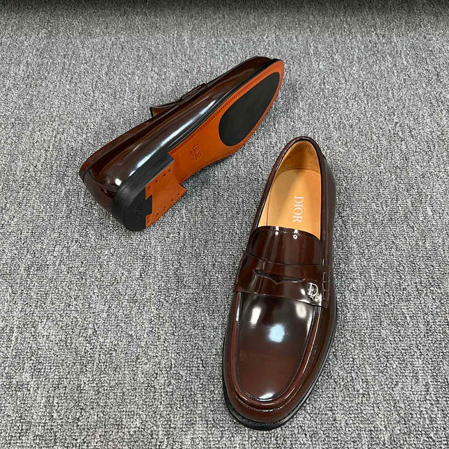 CD GRANVILLE EDGE BEADS LOAFER SYRUP CALFSKIN
