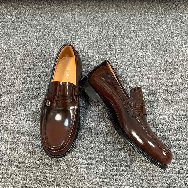 CD GRANVILLE EDGE BEADS LOAFER SYRUP CALFSKIN