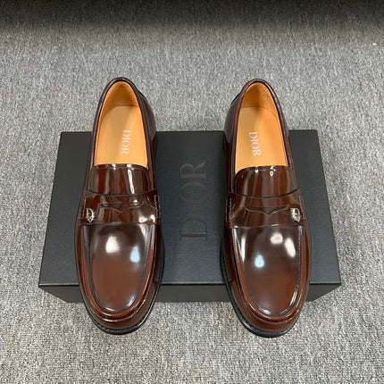 CD GRANVILLE EDGE BEADS LOAFER SYRUP CALFSKIN