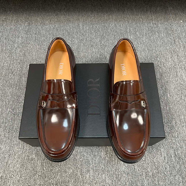 CD GRANVILLE EDGE BEADS LOAFER SYRUP CALFSKIN