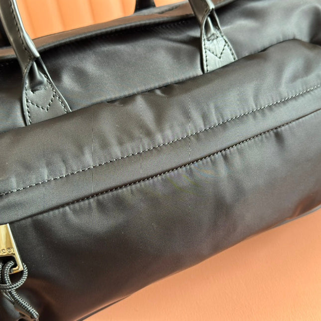 GG SMALL DUFFLE BAG 42 IN BLACK CANVAS