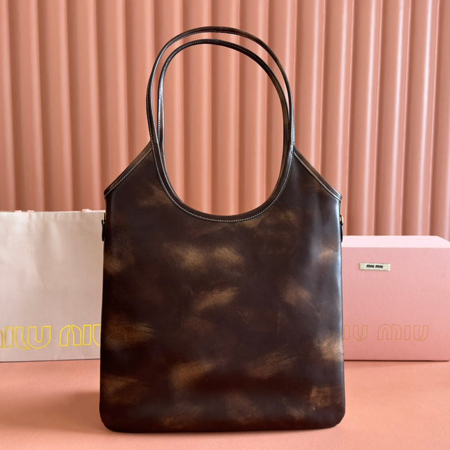 IVY TOTE BAG 40 IN BROWN OMBRE CALFSKIN