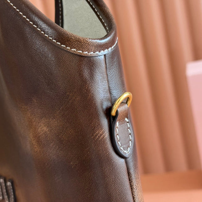 IVY TOTE BAG 40 IN BROWN OMBRE CALFSKIN