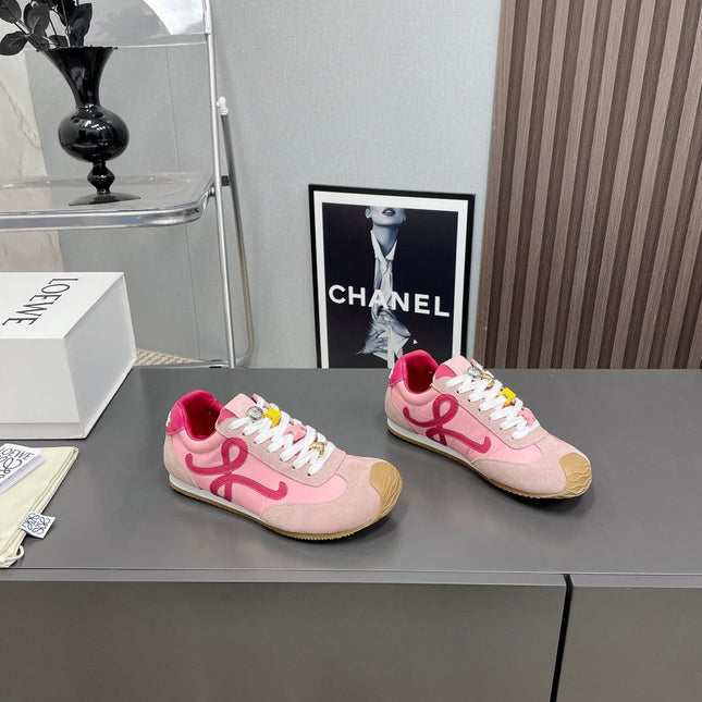 BALLET RUNNER 2.0 IN PINK PASTEL SUEDE AND LYCRA FABRIC
