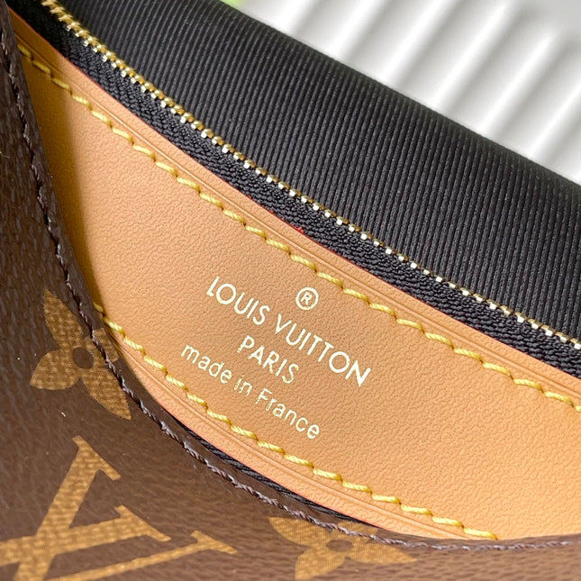 DIANE 25 IN BROWN MONOGRAM CANVAS TANNED COWHIDE