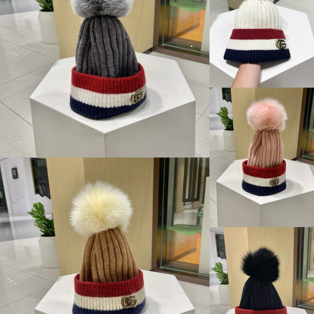 BEANIE HAT IN COLORFUL WOOL 434724