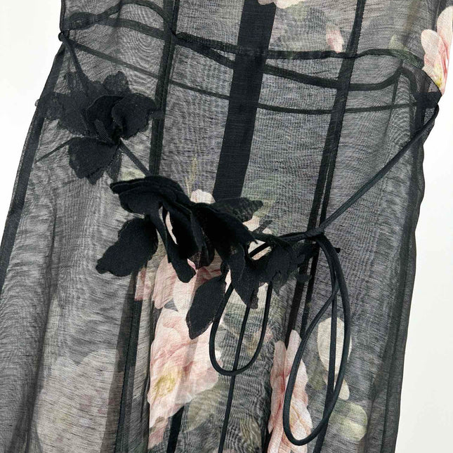 PRINTED LONG DRESS NATURA 25S IN SILK 266338