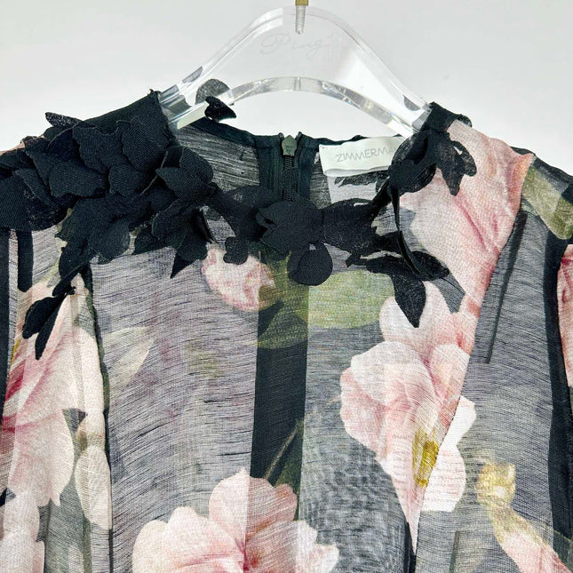 PRINTED LONG DRESS NATURA 25S IN SILK 266338
