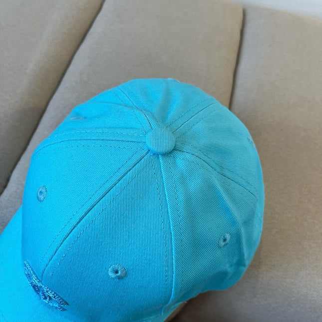 BASEBALL HAT IN BRIGHT CYAN COTTON 672892