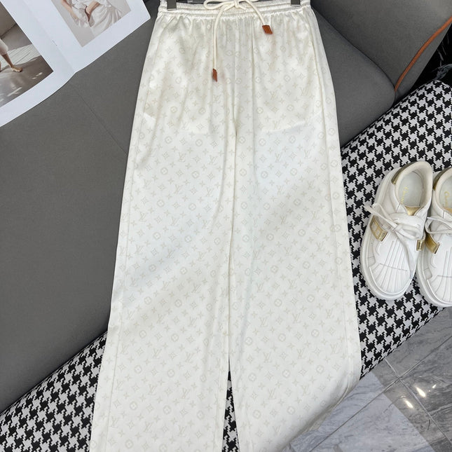 LV T SHIRT AND WIDE LEG PANTS SET 25S IN POLYESTER 266644