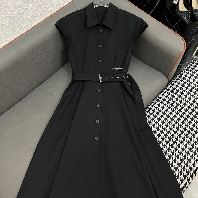 DIO FLUTTER SLEEVE DRESS 25S IN COTTON 266678