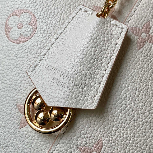 NÉONOÉ 26 IN WHITE AND PINK MONOGRAM CANVAS