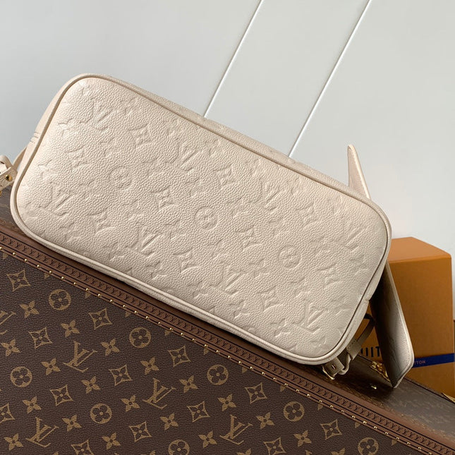 NEVERFULL 32 LIGHT BEIGE MONOGRAM EMPREINTE LEATHER