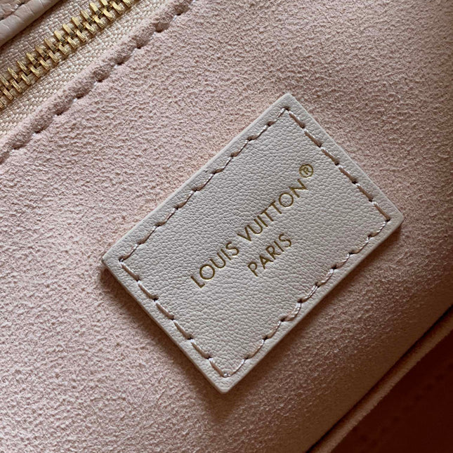 ONTHEGO 35 IN LIGHT BEIGE MONOGRAM CALFSKIN