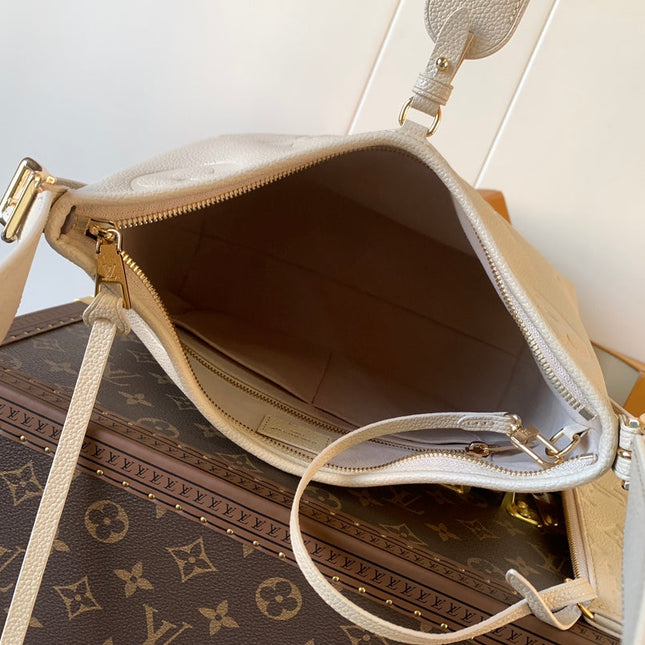 CARRYALL BAG 30 IN WHITE MONOGRAM CALFSKIN GOLD HARDWARE