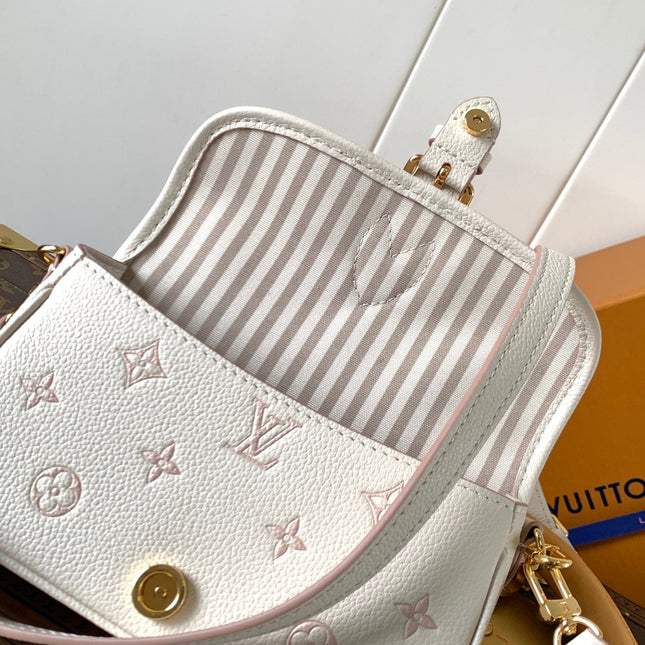 NANO DIANE 19 IN WHITE MIX PINK MONOGRAM EMPREINTE LEATHER