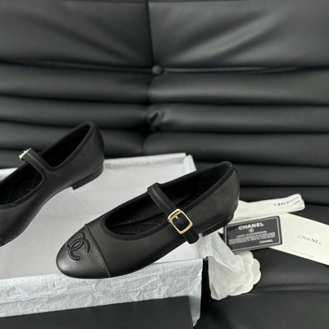 MARY JANE SHOES IN BLACK LAMBSKIN