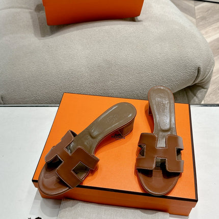 0ASIS SANDAL SEPIA CALFSKIN CLASSIC