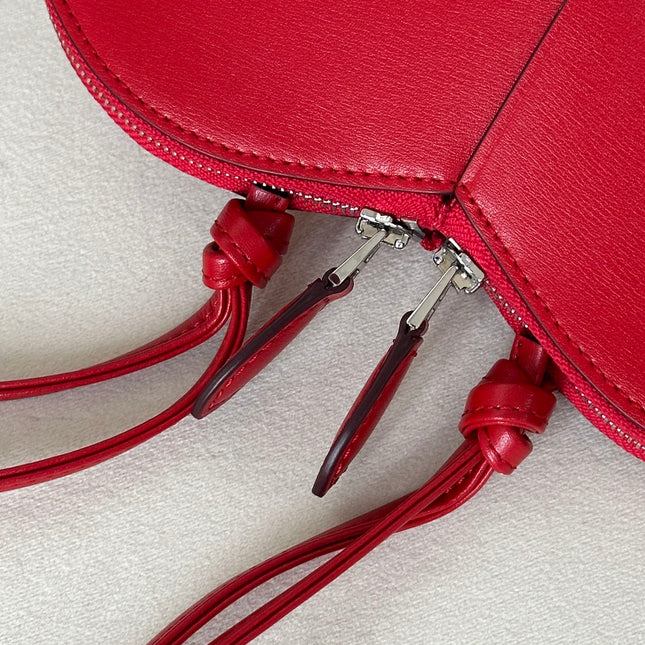 LE COEUR BAG 21 IN CRIMSON RED CALFSKIN