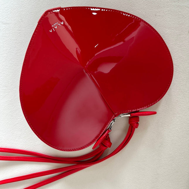 LE COEUR BAG 21 IN SCARLET RED PATENT CALFSKIN