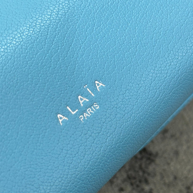 LE TECKEL SMALL BAG 27 IN SKY BLUE GOATSKIN