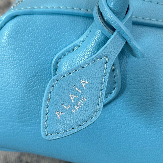 LE TECKEL SMALL BAG 27 IN SKY BLUE GOATSKIN