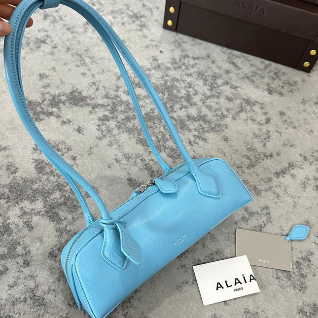 LE TECKEL SMALL BAG 27 IN SKY BLUE GOATSKIN