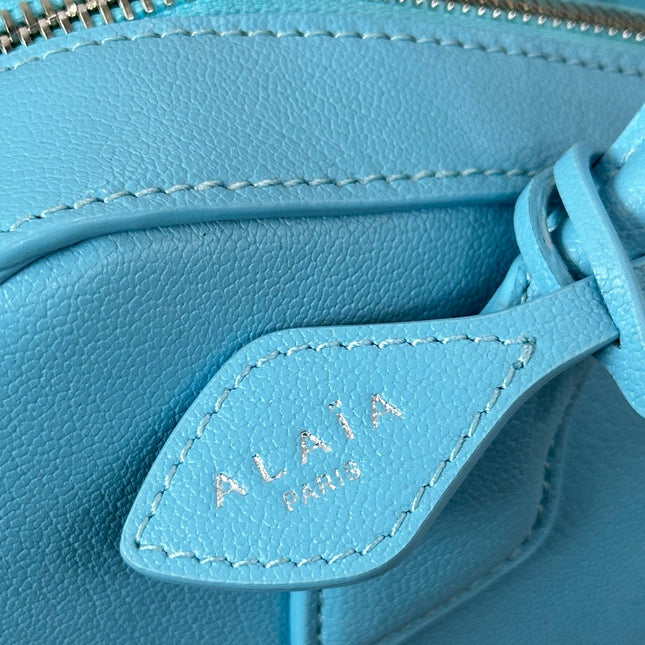 LE TECKEL MEDIUM BAG 32 IN SKY BLUE GOATSKIN