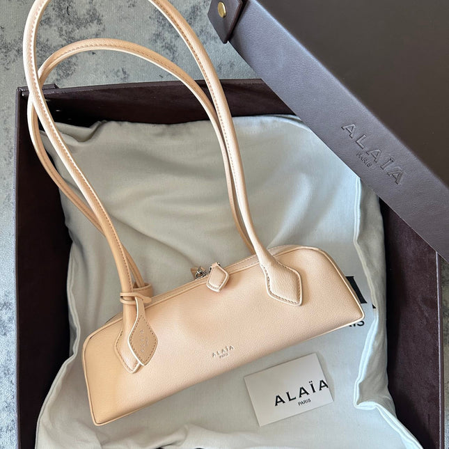 LE TECKEL SMALL BAG 27 IN BISQUE GOATSKIN