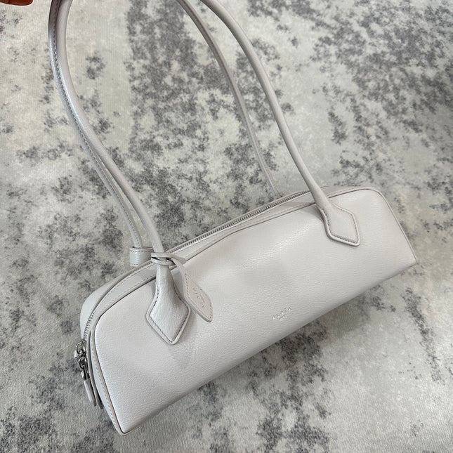 LE TECKEL SMALL BAG 27 IN PLATINUM GOATSKIN