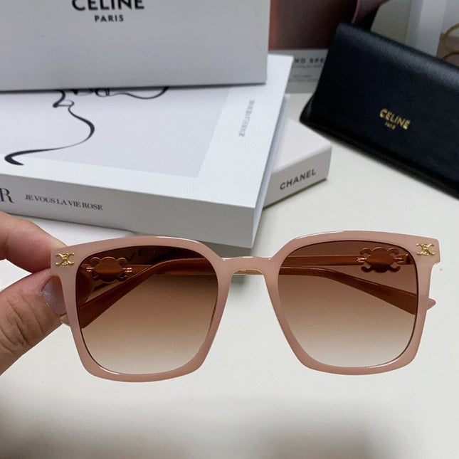 TRIOMPHE SUNGLASS 497815 IN PINK CLEAR METAL