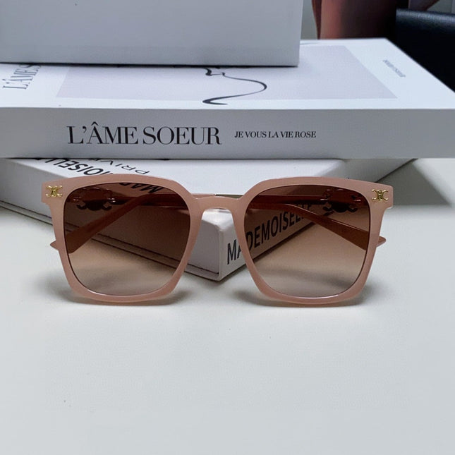 TRIOMPHE SUNGLASS 497815 IN PINK CLEAR METAL