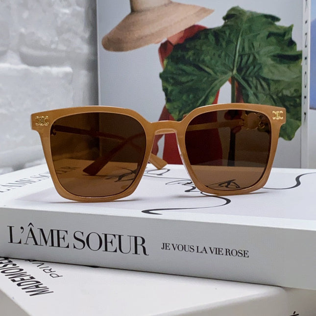 TRIOMPHE SUNGLASS 497816 IN NUDE METAL