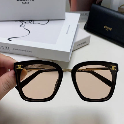 TRIOMPHE SUNGLASSES 548589 IN BLACK ACETATE GRADIENT SMOKE LENSES