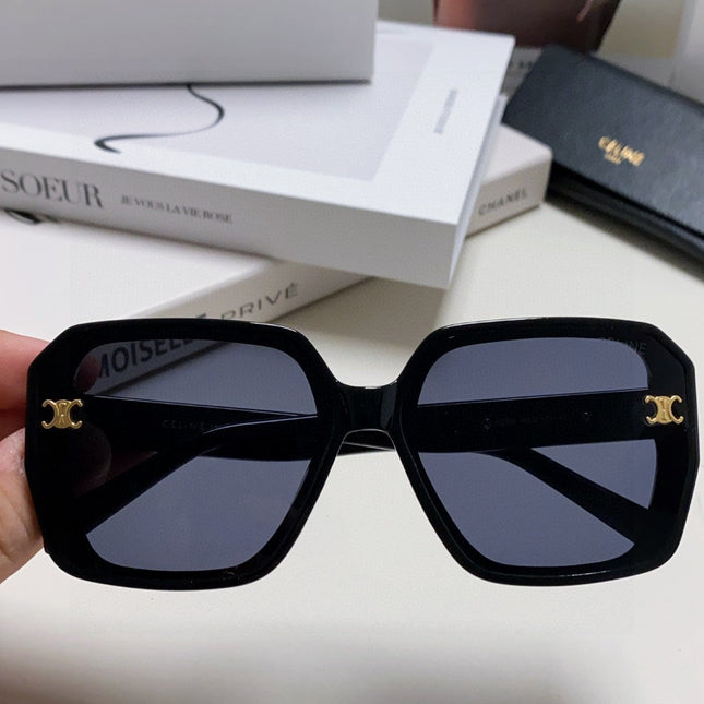 TRIOMPHE SUNGLASSES 548595 IN BLACK ACETATE