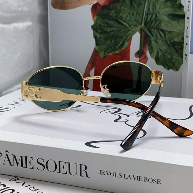 TRIOMPHE SUNGLASSES 548596 IN METAL BLACK LENSES