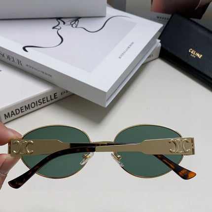 TRIOMPHE SUNGLASSES 548596 IN METAL BLACK LENSES