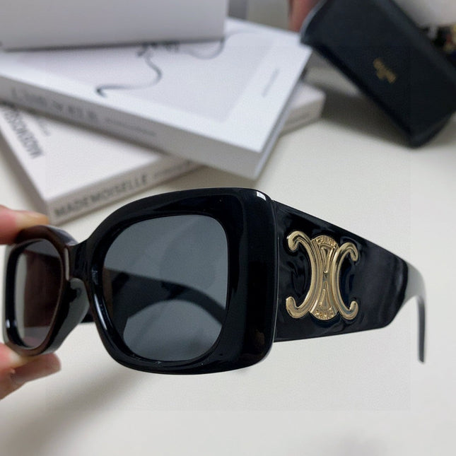 TRIOMPHE SUNGLASSES 548602 IN BLACK ACETATE