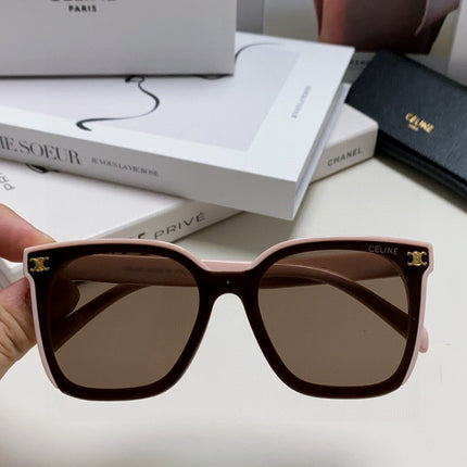 TRIOMPHE SUNGLASSES 552774 IN BABY PINK ACETATE TEXT LOGO