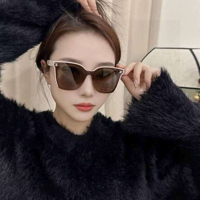 TRIOMPHE SUNGLASSES 552774 IN BABY PINK ACETATE TEXT LOGO