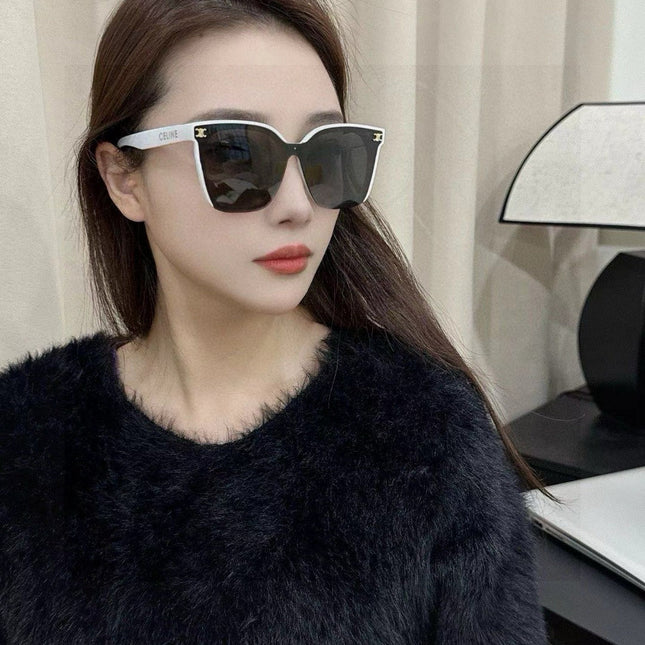 TRIOMPHE SUNGLASSES 552775 IN WHITE ACETATE TEXT LOGO
