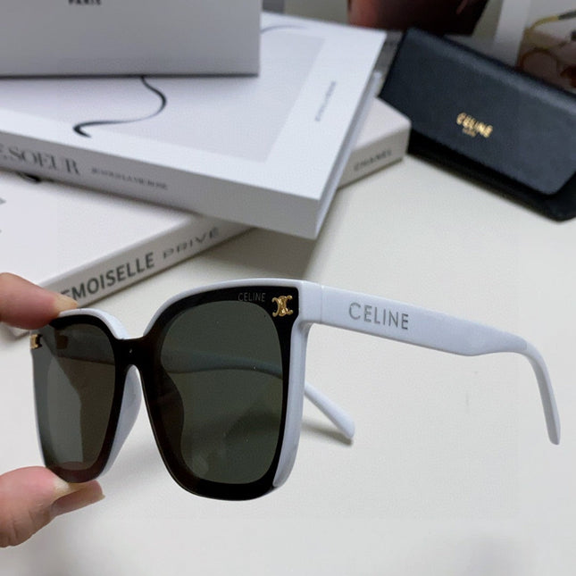 TRIOMPHE SUNGLASSES 552775 IN WHITE ACETATE TEXT LOGO