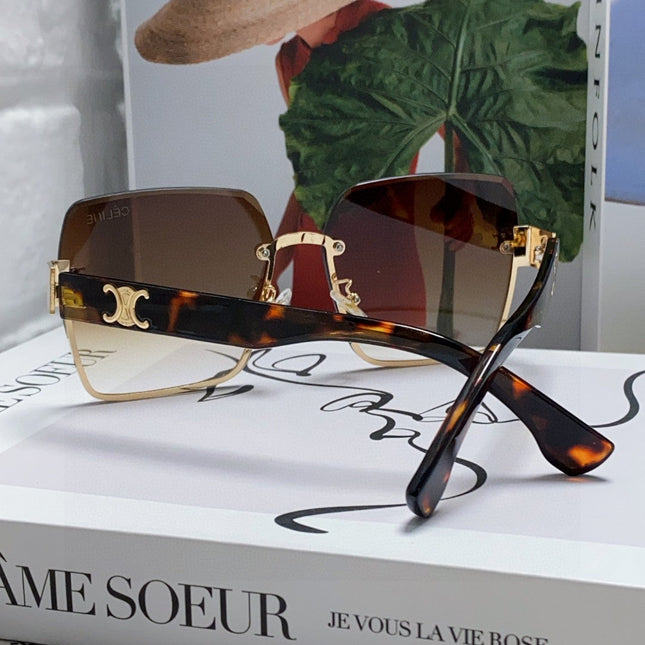 TRIOMPHE SQUARE SUNGLASSES 552781 IN HAVANA ACETATE