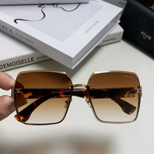 TRIOMPHE SQUARE SUNGLASSES 552781 IN HAVANA ACETATE
