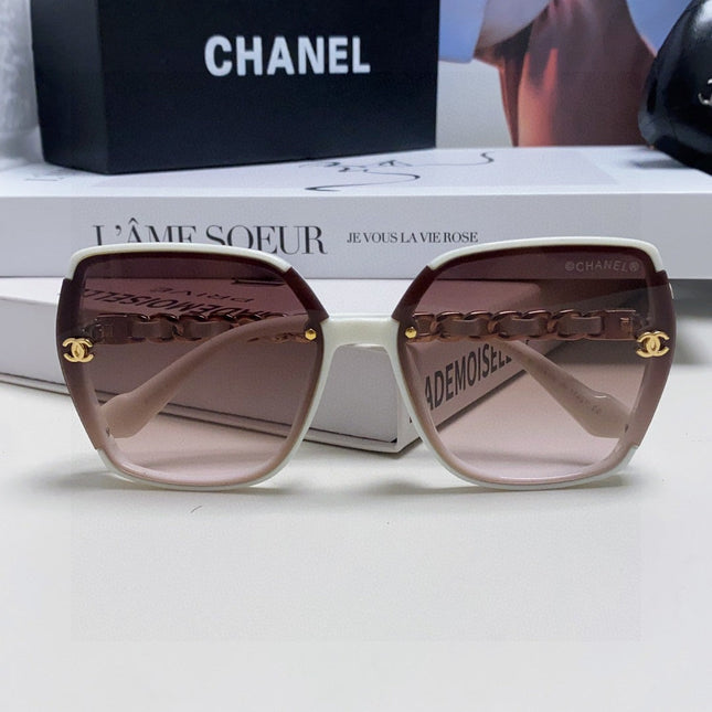 SQUARE SUNGLASSES 632874 IN WHITE ACETATE